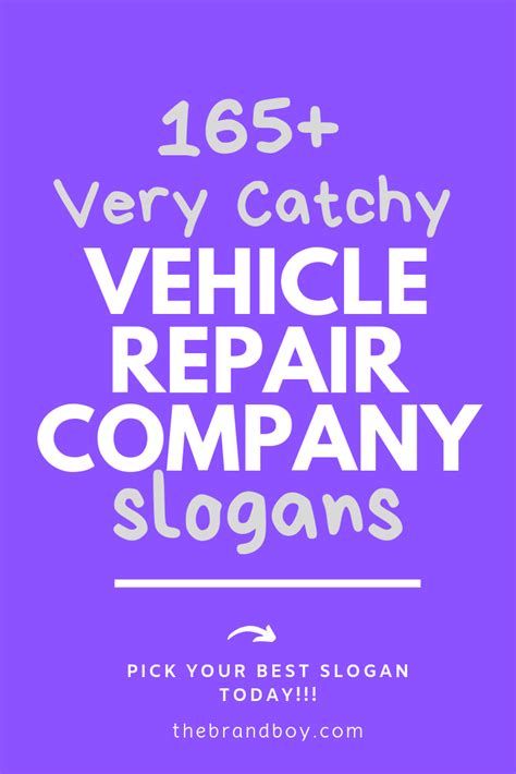 All the company slogans & mission statements of the top 500 companies in the usa. 165+ Best Vehicle Repair Slogans - thebrandboy.com | Repair, Slogan, Auto repair
