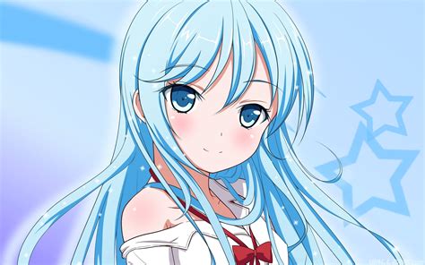 Erio Towa Hd Desktop Wallpaper Anime Anime Blue Hair