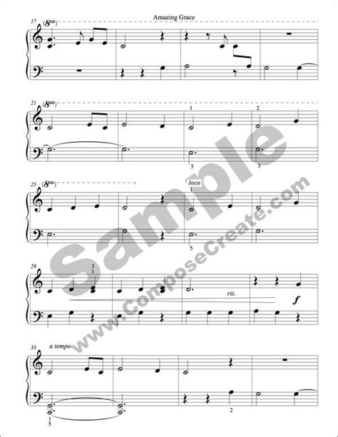 Amazing grace piano sheet music. Amazing Grace - Easy Elementary Piano Solo