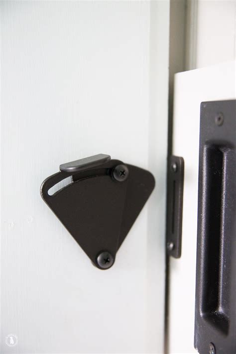 Door locks & lock mechanisms. Add A Lock To A Barn Door - The Handmade Home | Bathroom ...