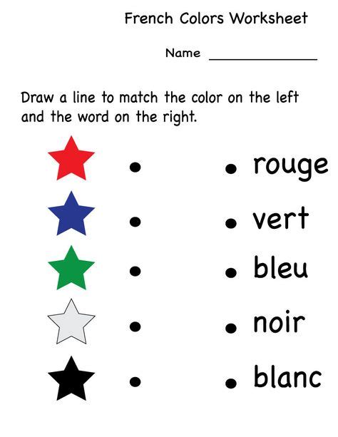 French Worksheets For Grade Fun French Worksheets Language