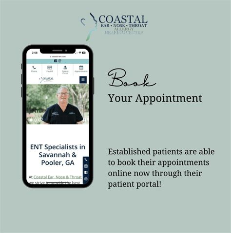 Appointment Booking Through Our Patient Portal Coastal Ear Nose And Throat