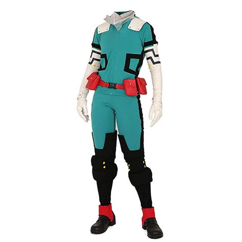 Buy Mha Anime Cosplay Costumes Midoriya Izuku Jumpsuit Battle Uniform One Piece Halloween Fancy