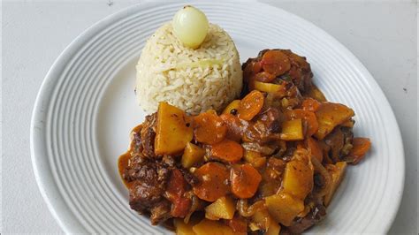 Jamaica Brown Stew Turkey Neck With Rice YouTube