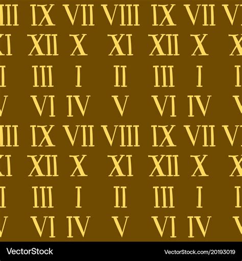 Roman Number Alphabet Symbol Sign Royalty Free Vector Image