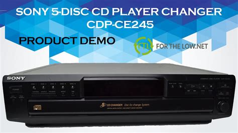 Sony 5 Disc Cd Player With Remoteless Operation And Shuffle Play Cdp