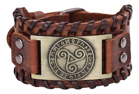 Sipuris Pulsera Vikinga De Triskelion Celta Para Hombres Tri Cuotas