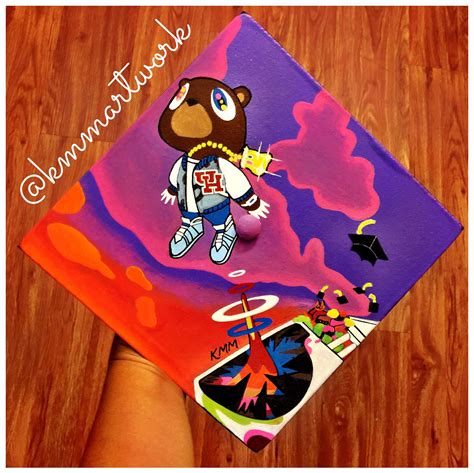Graduation Cap Kanye West Graduation Album Cover University Of