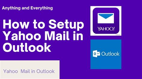 How To Add Yahoo Mail In Outlook Yahoo Mail In Outlook Youtube