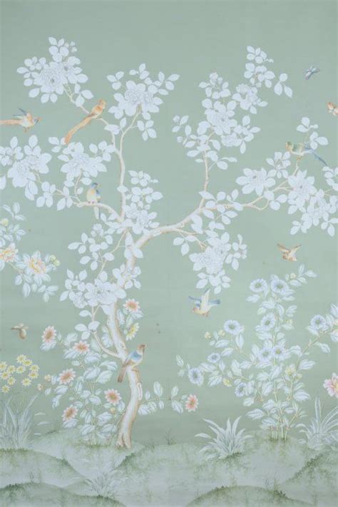 Gracie Gracie Wallpaper Chinoiserie Wallpaper Hand Painted Wallpaper