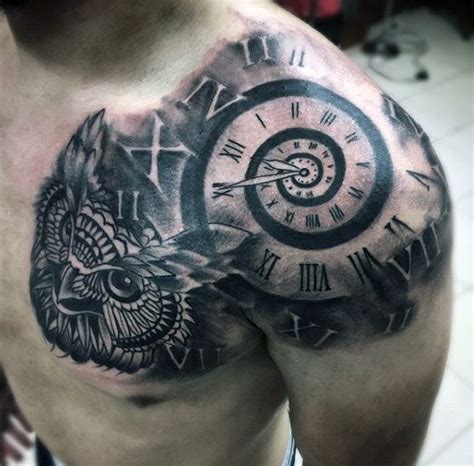 Top 80 Mind Blowing Clock Tattoos 2021 Inspiration Guide Mens