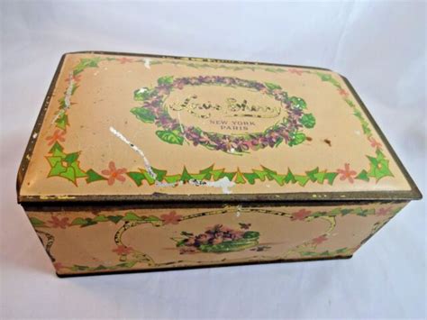 Antique Louis Sherry Chocolate Candy Tin Box 2 Lb 75 X 3 Inches New