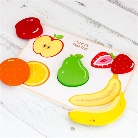 Personalised Chunky Fruit Puzzle The Laser Boutique