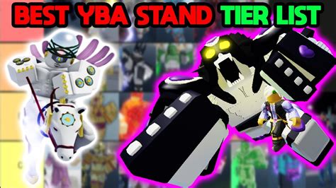 Yba Best Stand Tier List Youtube