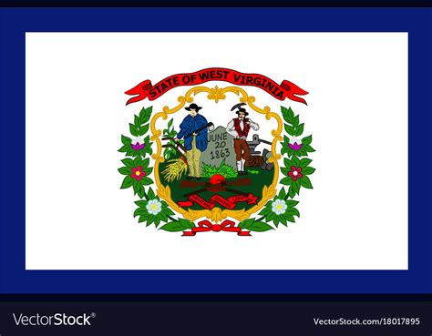 Flag Of West Virginia Usa Royalty Free Vector Image
