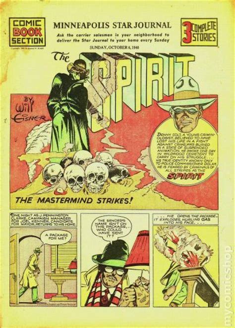 Spirit Weekly Newspaper Comic 1940 Comic Books
