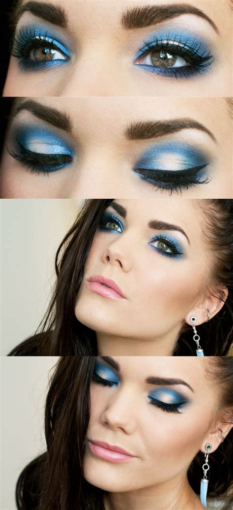 Ways To Wear Blue Makeup Blue Makeup Light Blue Eyes