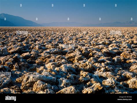 Salt Flats In Badwater Basin Death Valley National Park California