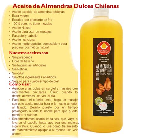 Aceite De Almendras Dulces Aceites Fontevita