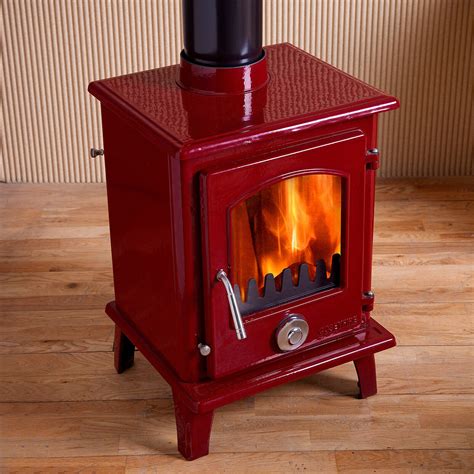Defra Approved Kw Coseyfire Petit Enamel Multi Fuel Woodburning Stove