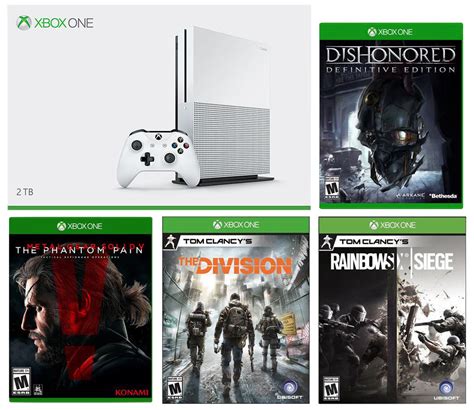 Deal Xbox One S 2tb Launch Edition Plus 4 Blockbuster Games For 399