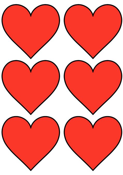 Printable 2 Inch Heart Template 12 Free Printable Heart Templates Cut