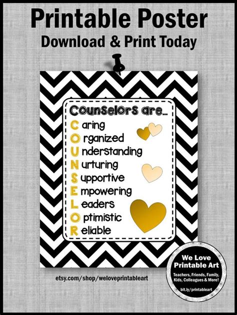 National School Counseling Week Counselor Quote Poster Etsy In 2021
