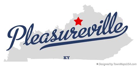 Map Of Pleasureville Ky Kentucky
