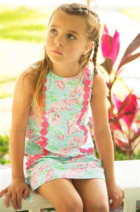 Lilly Pulitzer Little Lilly Classic Shift Dress In Lobstah Roll
