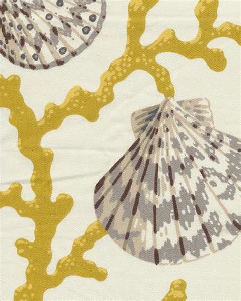 Coral Seashell Scallop Ocean Sea Shell Modern Bold Graphic Print Heavy