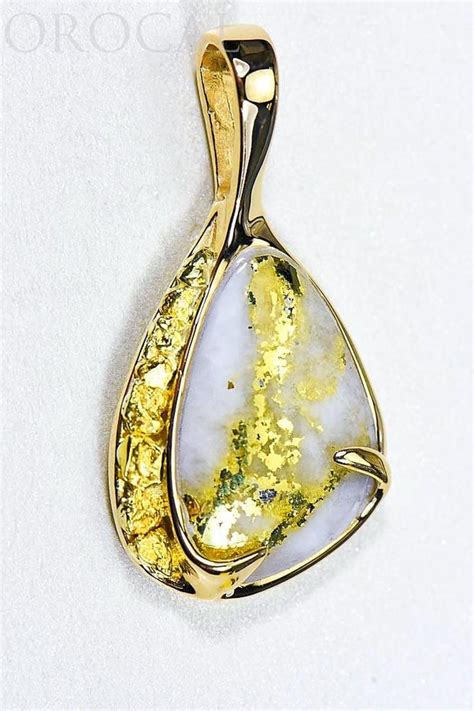 Gold Quartz Pendant Orocal Psc105qx Genuine Hand Crafted Jewelry 1