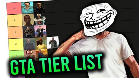 Gta Protagonist Tier List Youtube