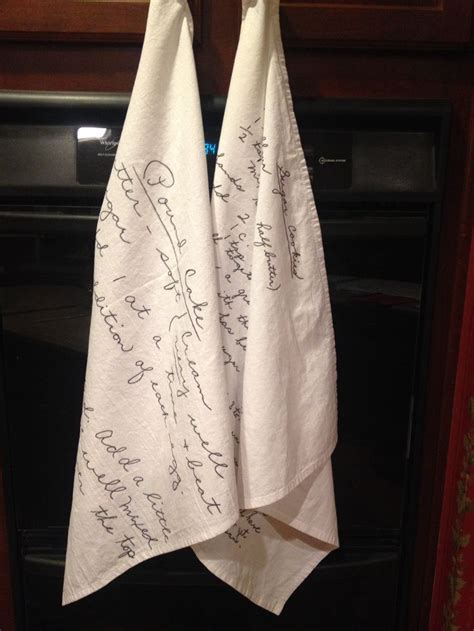 Memories Made Recipes Onto Flour Sack Towels Antique Booth Ideas