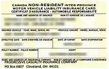 Pictures of California Insurance Identification Card