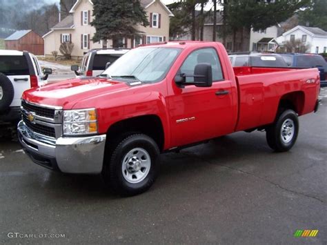 2010 Silverado 3500hd Work Truck Regular Cab 4x4 Victory Red Dark