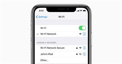 Connect To Wi Fi On Your Iphone Ipad Or Ipod Touch Apple Support
