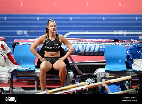 Olivia Mctaggart Concentrated Sitting To Jump At The Belgrade 2022