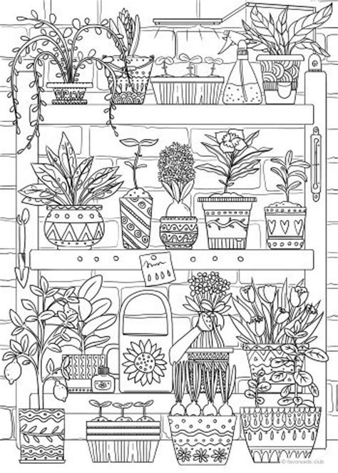 Houseplant Coloring Pages - Franklin Morrison's Coloring Pages