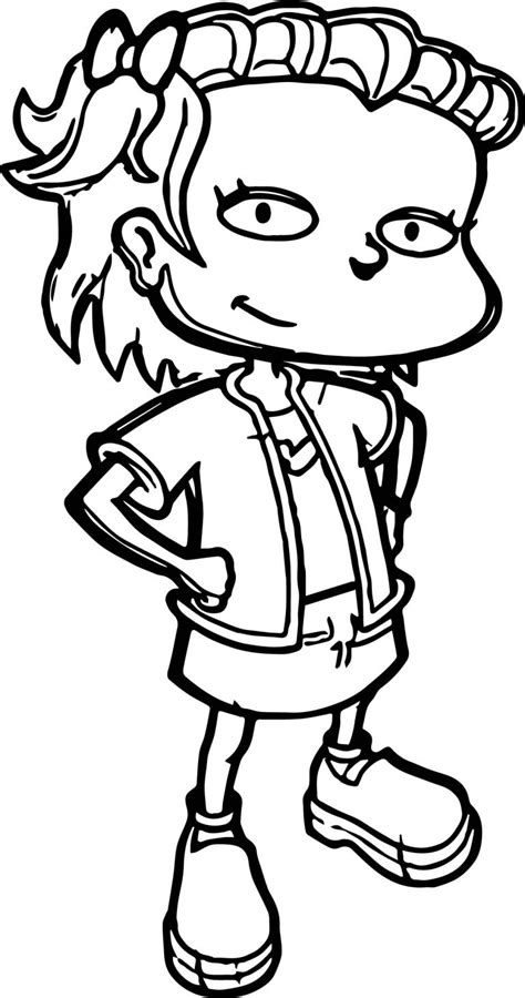 Lil Rugrats All Grown Up Coloring Page Wecoloringpage Com