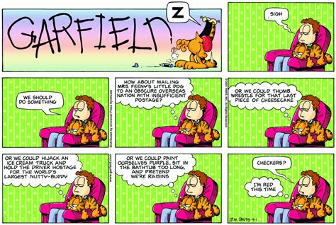 Garfield April 2001 Comic Strips Garfield Wiki Fandom