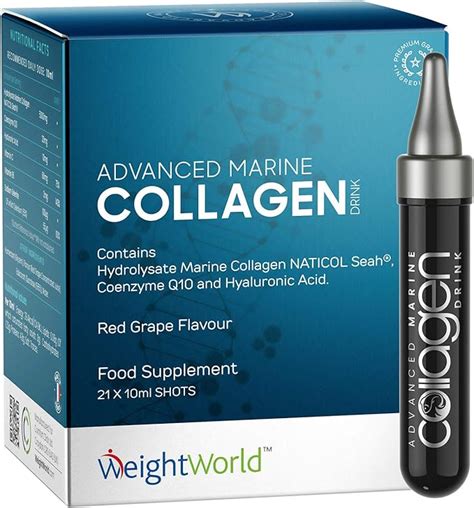 Marine Collagen Shots 21 X 5000mg Pure High Strength Anti Aging