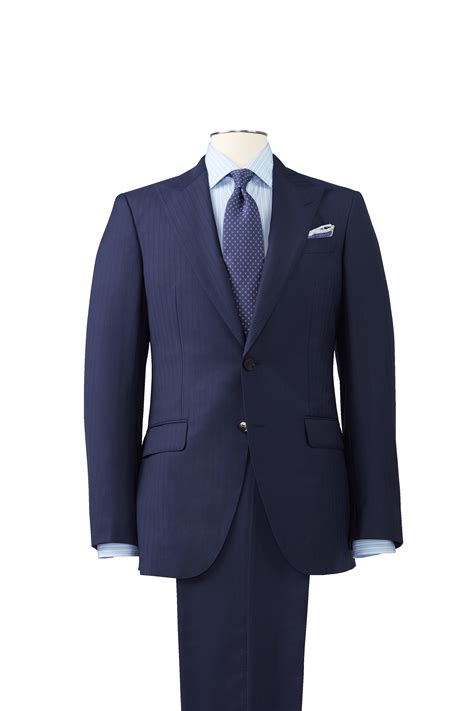 Knot Standard Blue Pinstripe Suit by Knot Standard