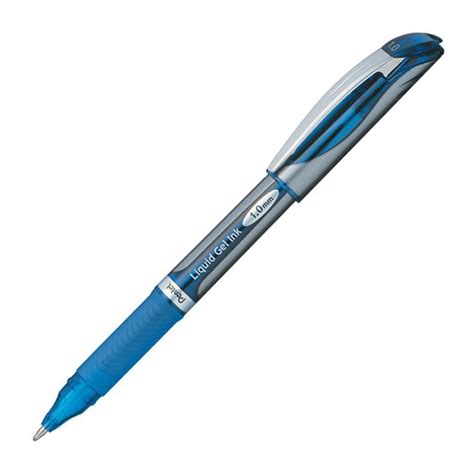 Pentel Liquid Gel Refillable Roller Ball Pen 10mm Blue Ink