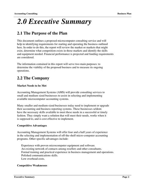 Business Plan Template For Service Company