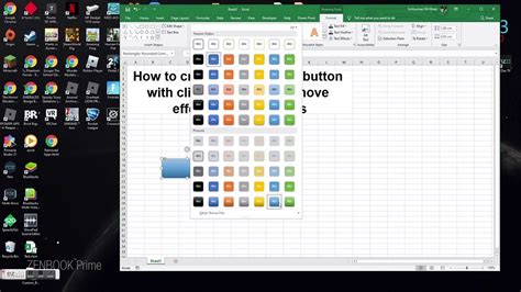 How To Create Custom Button In Excel Using Vba Youtube