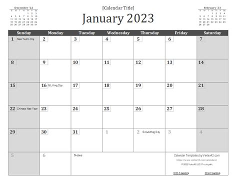 2023 Monthly Calendar Printable Free Excel Get Latest News 2023 Update