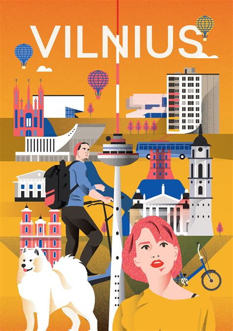 Illustrated City Posters By Arunas Kacinskas