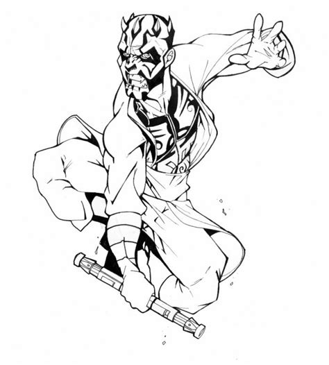 The phantom menace minifigure released in 1999. Darth Maul Coloring Pages - Coloring Home