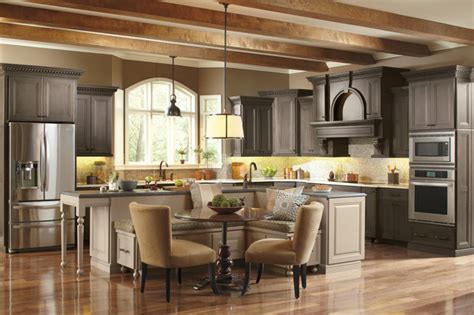 Omega Gray Beige Kitchen Cabinets Traditional Kitchen Other By