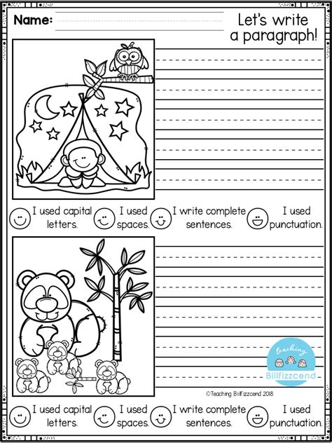 Free First Grade Writing Activities First Grade Writing Writing